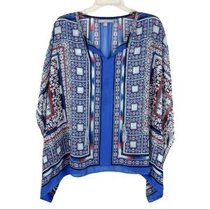 Valerie Stevens Popover Blouse Size Medium